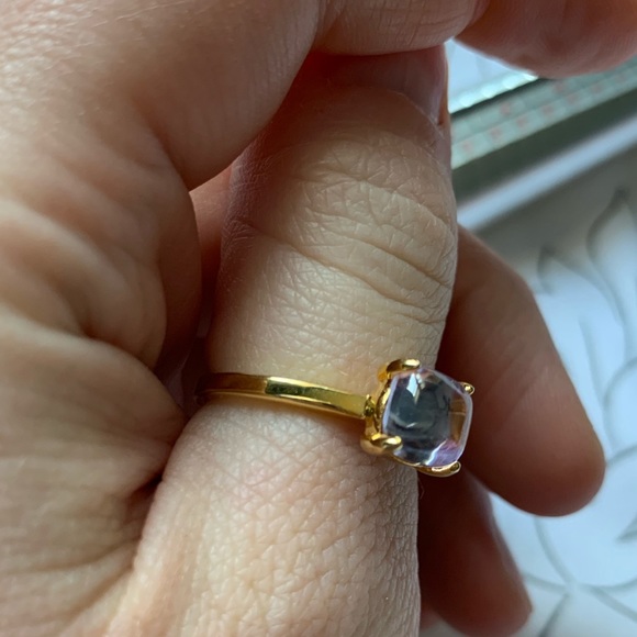 Sterling silver with 14k gold stacking ring - Picture 4 of 8